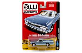 Chevrolet  - 1966 blue metallic - 1:64 - Auto World - 64031B - AW64031B | Toms Modelautos