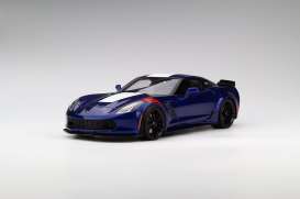 Chevrolet - Corvette Grand Sport 2017 blue/white/red - 1:18 - Acme Diecast - US004 - GTUS004 | Tom's Modelauto's Chevrolet - Corvette Grand Sport 2017 blue/white/red - 1:18 - Acme Diecast - US004 - GTUS004 | Tom's Modelauto's