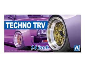 Wheels &amp; tires  - 1:24 - Aoshima - 05386 - abk05386 | Toms Modelautos