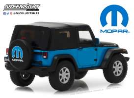 Jeep  - Wrangler  2010 blue/black - 1:43 - GreenLight - 86092 - gl86092 | Toms Modelautos
