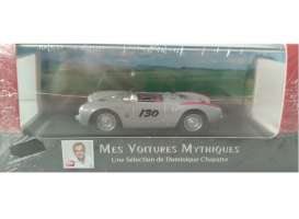 Porsche  - 550 Spyder #130 1955 silver metallic/red - 1:43 - Magazine Models - AT550 - magAT550 | Toms Modelautos