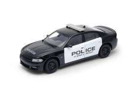 Dodge - 2017 black/white - 1:24 - Welly - welly24079pol | Tom's Modelauto's Dodge - 2017 black/white - 1:24 - Welly - welly24079pol | Tom's Modelauto's