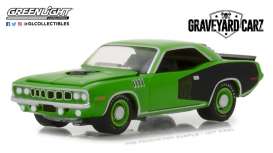 Plymouth - Cuda 1971 green - 1:64 - GreenLight - gl44800E | Tom's Modelauto's Plymouth - Cuda 1971 green - 1:64 - GreenLight - gl44800E | Tom's Modelauto's