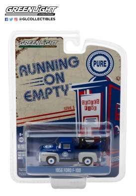 Ford - F-100 1956 blue - 1:64 - GreenLight - 41050A - gl41050A | Tom's Modelauto's Ford - F-100 1956 blue - 1:64 - GreenLight - 41050A - gl41050A | Tom's Modelauto's