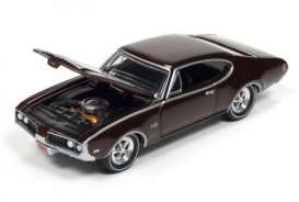 Oldsmobile  - 1969 Chestnut Bronze  - 1:64 - Johnny Lightning - MC002B12 - JLMC002B12 | Toms Modelautos