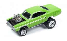 Plymouth  - 1970 Green w/White Graphics - 1:64 - Johnny Lightning - SF001A2 - JLSF001A2 | Toms Modelautos