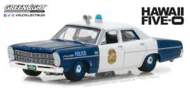 Ford  - Custom Police 1967 blue/white - 1:64 - GreenLight - 44800A - gl44800A | Toms Modelautos