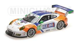 Porsche  - 911 GT3 2017 white/blue/orange - 1:18 - Minichamps - 155176954 - mc155176954 | Toms Modelautos