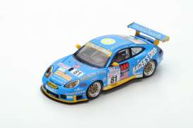 Porsche  - 2002 blue/yellow - 1:43 - Spark - s5517 - spas5517 | Toms Modelautos