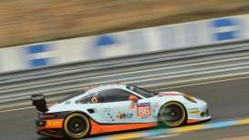 Porsche  - 2017 blue/orange - 1:18 - Spark - 18S334 - spa18S334 | Toms Modelautos