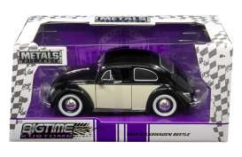 Volkswagen  - 1958 black/white - 1:24 - Jada Toys - 99053bk - jada99053bk | Toms Modelautos