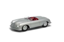 Porsche  - 356 Nr. 1 1948 silver - 1:24 - Welly - 24090s - welly24090s | Toms Modelautos