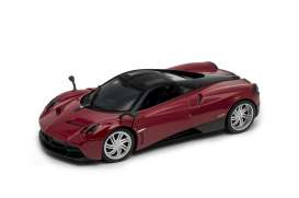 Pagani  - Huayra 2017 red - 1:24 - Welly - 24088r - welly24088r | Toms Modelautos