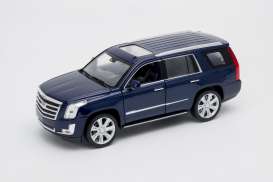 Cadillac - Escalade 2017 blue - 1:24 - Welly - welly24084b | Tom's Modelauto's Cadillac - Escalade 2017 blue - 1:24 - Welly - welly24084b | Tom's Modelauto's