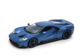Ford - GT 2017 blue - 1:24 - Welly - welly24082b | Tom's Modelauto's Ford - GT 2017 blue - 1:24 - Welly - welly24082b | Tom's Modelauto's