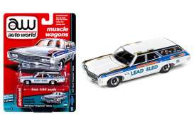 Chevrolet  - 1969 white/blue - 1:64 - Auto World - 64142A - AW64142A | Toms Modelautos