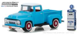 Ford - F-100 1954 light blue/white - 1:64 - GreenLight - gl97030A | Tom's Modelauto's Ford - F-100 1954 light blue/white - 1:64 - GreenLight - gl97030A | Tom's Modelauto's