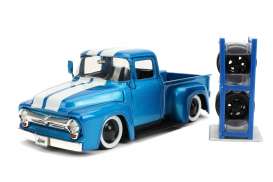 Ford  - F-100 pick-up 1956 blue/white - 1:24 - Jada Toys - 31541 - jada31541 | Toms Modelautos