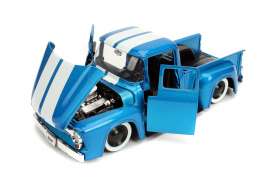 Ford  - F-100 pick-up 1956 blue/white - 1:24 - Jada Toys - 31541 - jada31541 | Toms Modelautos