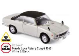 Mazda  - Luce Rotary Coupé 1969 white/black - 1:43 - Norev - 800642 - nor800642 | Toms Modelautos