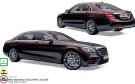 Mercedes Benz  - 2017  ruby black metallic - 1:18 - Norev - 183483 - nor183483 | Toms Modelautos