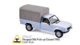 Peugeot  - 504 1985 clear blue - 1:43 - Norev - 475447 - nor475447 | Toms Modelautos