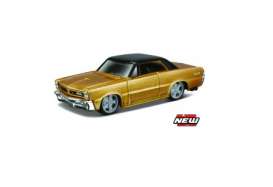 Pontiac - 1965 yello/black - 1:64 - Bburago - bura59060 | Tom's Modelauto's Pontiac - 1965 yello/black - 1:64 - Bburago - bura59060 | Tom's Modelauto's