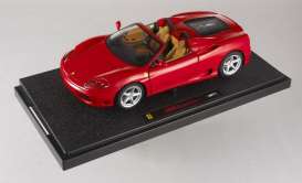Ferrari  - 2001 red w/tan interior - 1:18 - Hotwheels Elite - mvp9902 - hwmvp9902 | Toms Modelautos