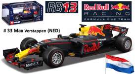 Renault - RB13F1 Red Bull Racing #33 2017 blue/red - 1:32 - Bburago - bura41233V | Tom's Modelauto's Renault - RB13F1 Red Bull Racing #33 2017 blue/red - 1:32 - Bburago - bura41233V | Tom's Modelauto's