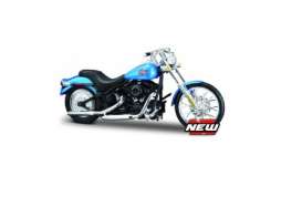 Harley Davidson  - 2002 blue - 1:18 - Maisto - 17086 - mai17086 | Toms Modelautos