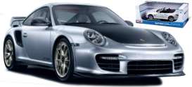 Porsche  - silver/black - 1:18 - Maisto - 31388 - mai31388 | Toms Modelautos