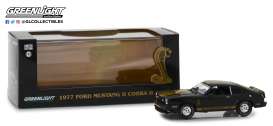 Ford  - Mustang Cobra II 1977 black/gold stripes - 1:43 - GreenLight - 86319 - gl86319 | Toms Modelautos