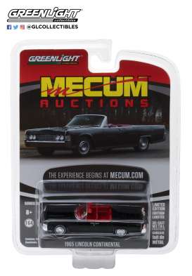 Lincoln - Continental Convertible 1965 black - 1:64 - GreenLight - 37140A - gl37140A | Tom's Modelauto's Lincoln - Continental Convertible 1965 black - 1:64 - GreenLight - 37140A - gl37140A | Tom's Modelauto's