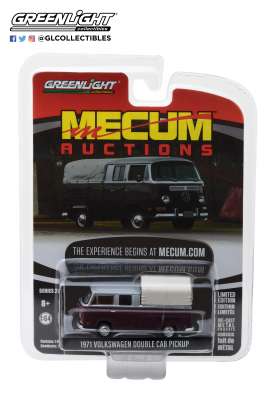 Volkswagen - Double Cab Pick-up 1971 burgundy/silver - 1:64 - GreenLight - 37140C - gl37140C | Tom's Modelauto's Volkswagen - Double Cab Pick-up 1971 burgundy/silver - 1:64 - GreenLight - 37140C - gl37140C | Tom's Modelauto's