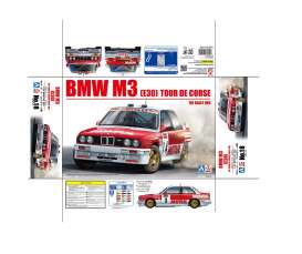 BMW  - M3 E30 #9 1988 red/white - 1:24 - Beemax - bmx24016 | Toms Modelautos