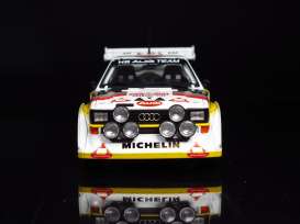 Audi  - Quattro 1986 white/yellow/red - 1:24 - Beemax - 24035 - bmx24035 | Toms Modelautos