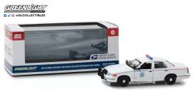 Ford  - Crown Victoria Police 2010 white/blue - 1:43 - GreenLight - 86523 - gl86523 | Toms Modelautos