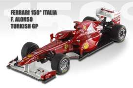 Ferrari  - 2011 red - 1:18 - Hotwheels Elite - mvW1198 - hwmvW1198 | Toms Modelautos