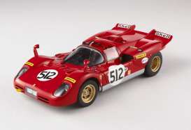 Ferrari  - 1970 red/yellow - 1:18 - Hotwheels Elite - mvT6253 - hwmvT6253 | Toms Modelautos