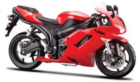 Kawasaki - red - 1:12 - Maisto - mai07118R | Tom's Modelauto's Kawasaki - red - 1:12 - Maisto - mai07118R | Tom's Modelauto's