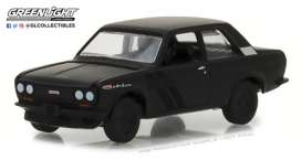 Datsun - 510 1968 black - 1:64 - GreenLight - gl27950A | Tom's Modelauto's Datsun - 510 1968 black - 1:64 - GreenLight - gl27950A | Tom's Modelauto's
