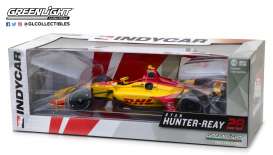 Honda  - Indy car #28 2018 yellow/red - 1:18 - GreenLight - 11022 - gl11022 | Toms Modelautos