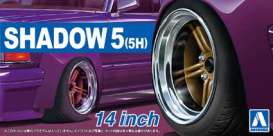 Wheels &amp; tires Rims & tires - 1:24 - Aoshima - 05437 - abk05437 | Toms Modelautos