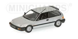Honda  - CRX Coupe 1989 silver - 1:43 - Minichamps - 430161526 - mc430161526 | Toms Modelautos
