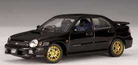 Subaru  - 2001 black/gold - 1:43 - AutoArt - 58643 - autoart58643 | Toms Modelautos