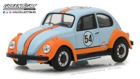 Volkswagen  - Beetle 1966 light blue/ orange - 1:43 - GreenLight - 87010D - gl87010D | Toms Modelautos