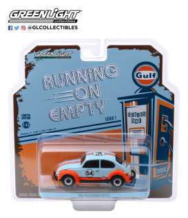 Volkswagen  - Beetle 1966 light blue/ orange - 1:43 - GreenLight - 87010D - gl87010D | Toms Modelautos