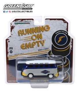 Volkswagen  - T1 Samba bus grey/blue - 1:43 - GreenLight - 87010F - gl87010F | Toms Modelautos