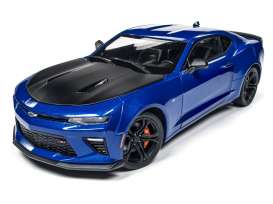 Chevrolet  - Camaro SS 1LE 2017 blue/black - 1:18 - Auto World - 241 - AW241 | Toms Modelautos