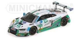 Audi  - R8 LMS 2017 white/green - 1:43 - Minichamps - 437171702 - mc437171702 | Toms Modelautos